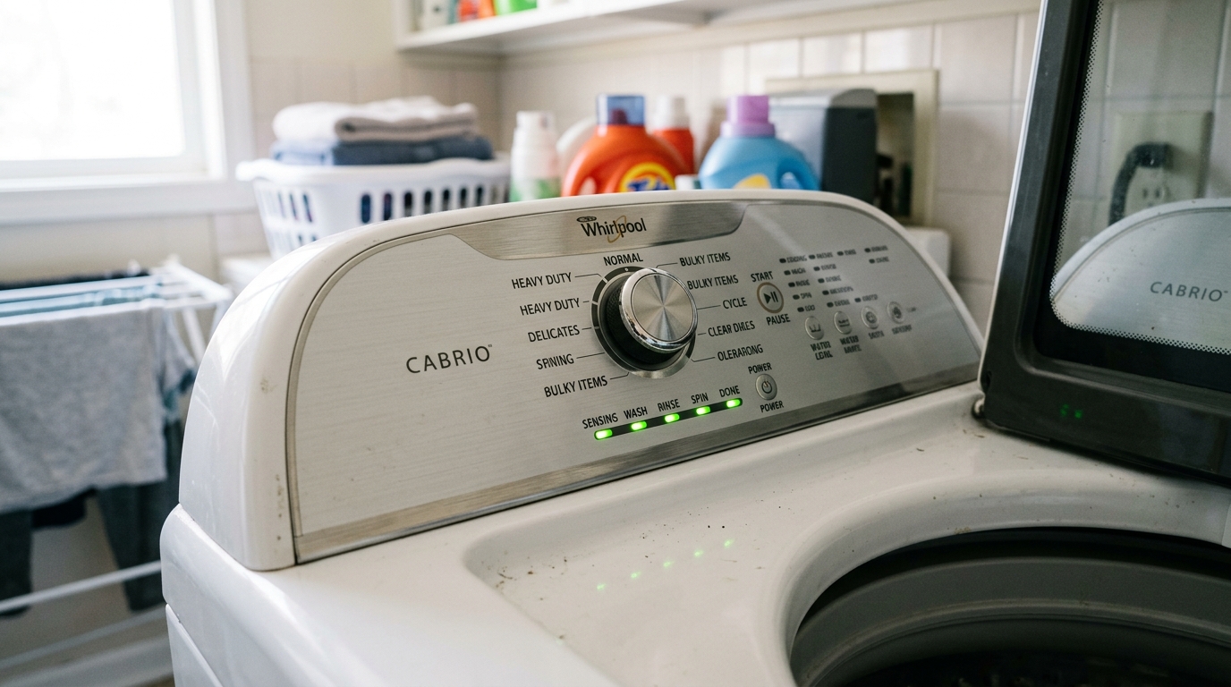 Whirlpool Top Load Washer Diagnostic Control Console